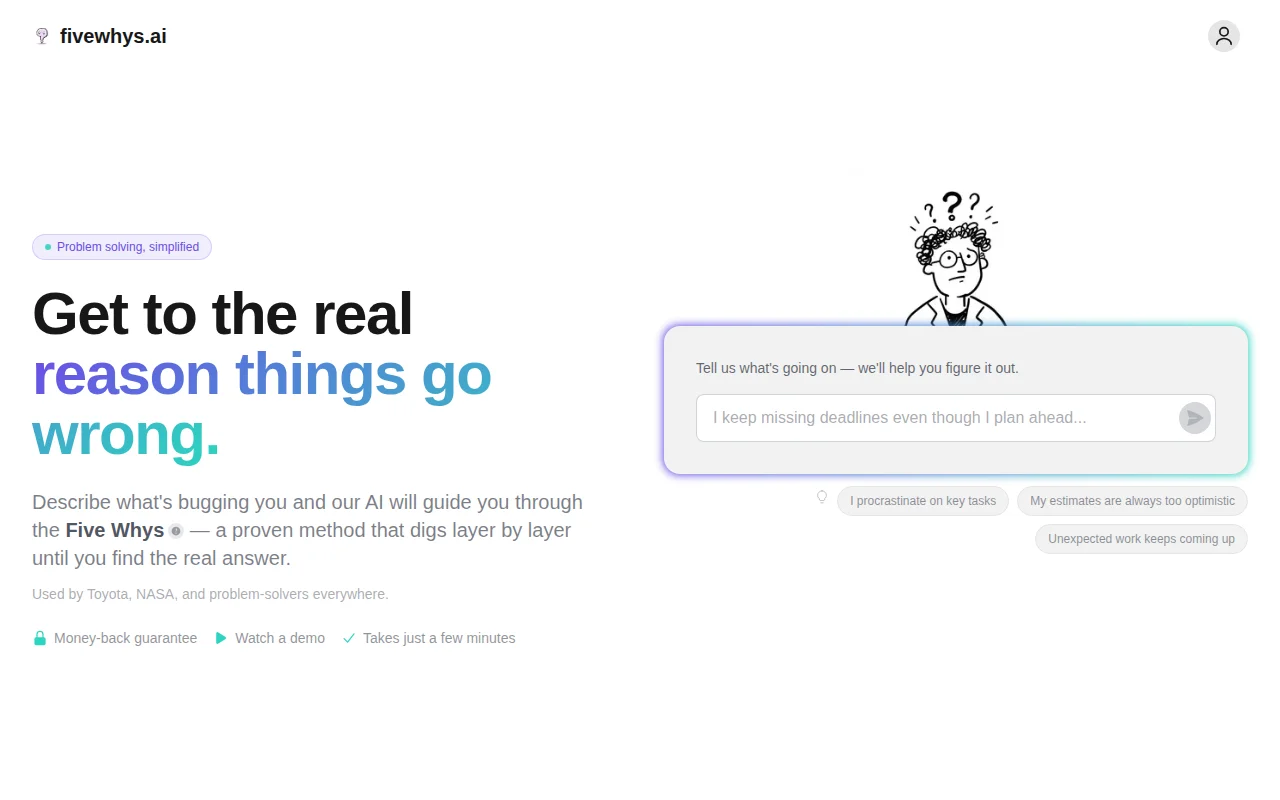 I built an AI tool that walks you through Toyota's 5 Whys method