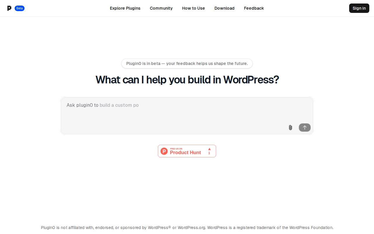 Turn Your Ideas into WordPress Plugins with Plugin0