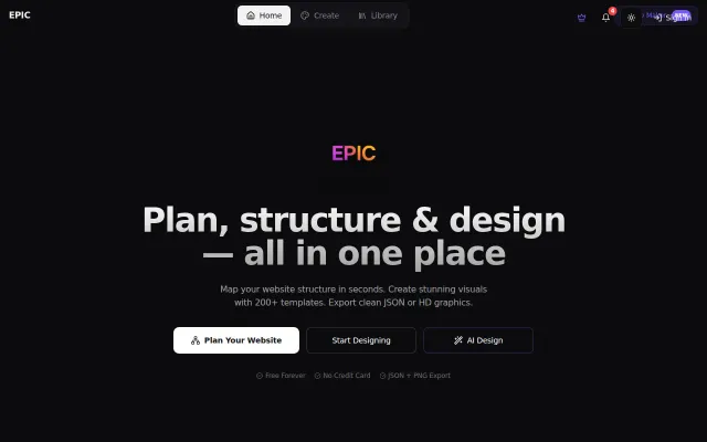 I built design tool with a visual sitemap maker