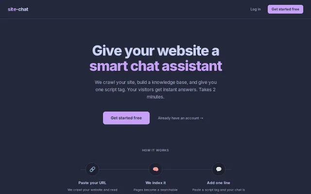 Add a knowledge chat widget to your static site with one script tag