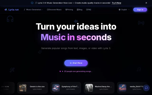 Lyria.run – Music generation powered by Google's Lyria 3