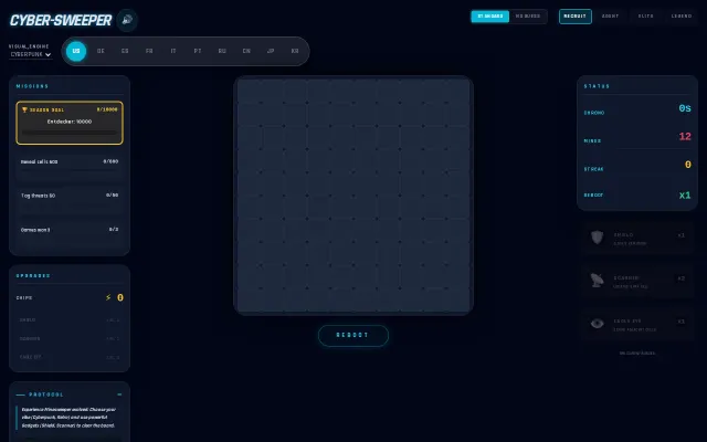 Cyber-Sweeper v2.0 – A 100% logic-solvable Minesweeper