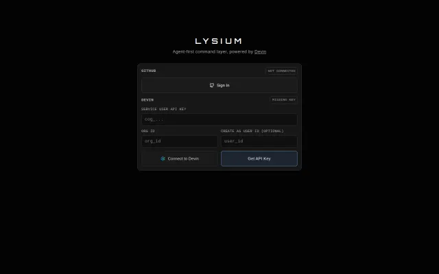 Lysium – cross-platform control plane for agentic software delivery