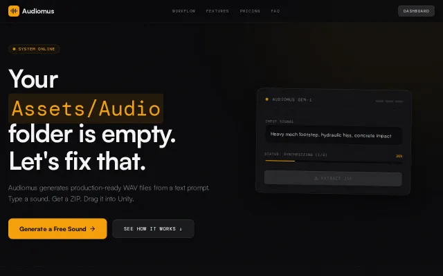 I built an AI sound effects generator for game devs
