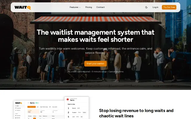 WaitQ – queue management and waitlist system