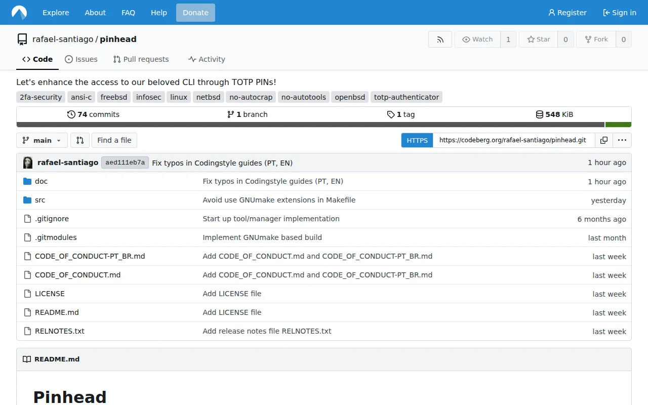Pinhead – Adding 2FA to Your CLI (Linux, FreeBSD, OpenBSD, NetBSD)