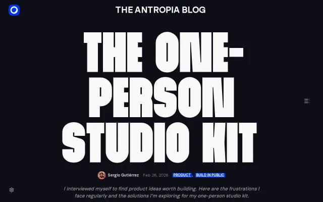 I interviewed myself to find product ideas for my one-person studio