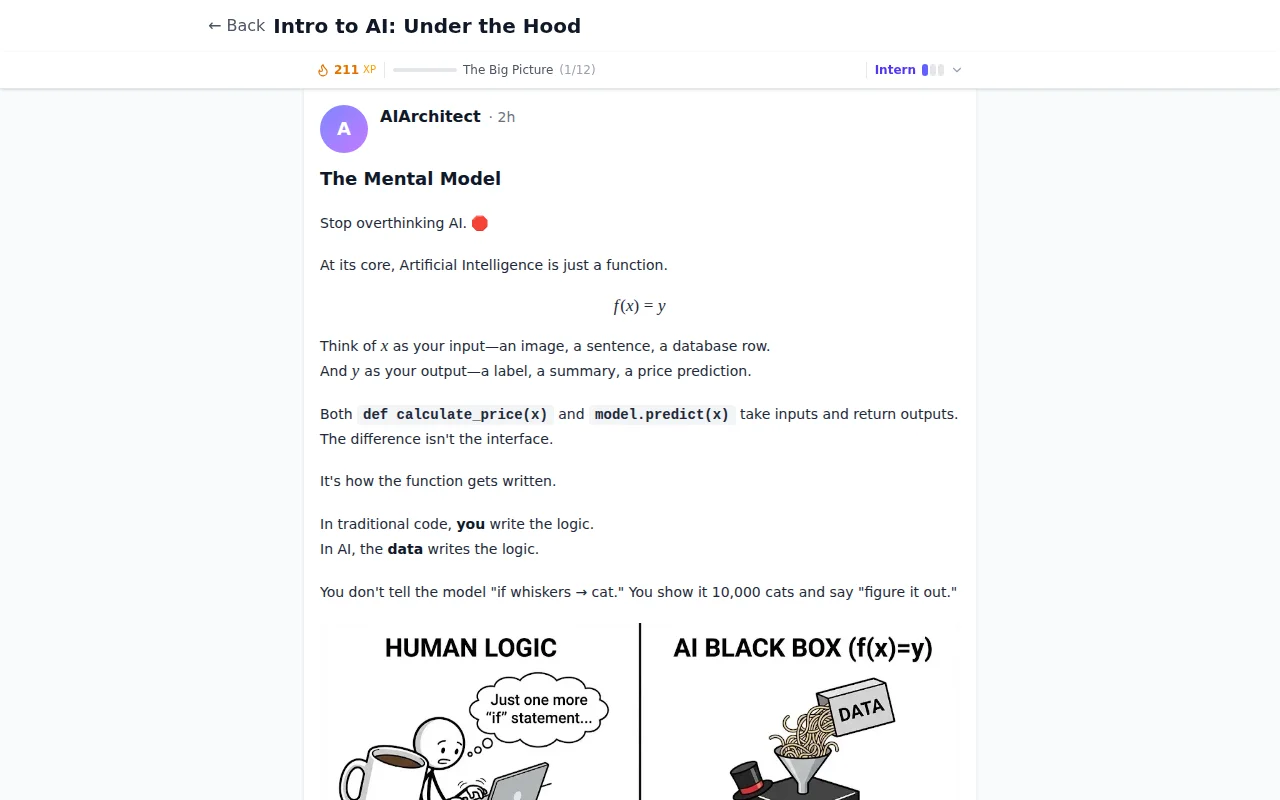 ScrollMind – Learn how AI works by scrolling a feed, not a textbook