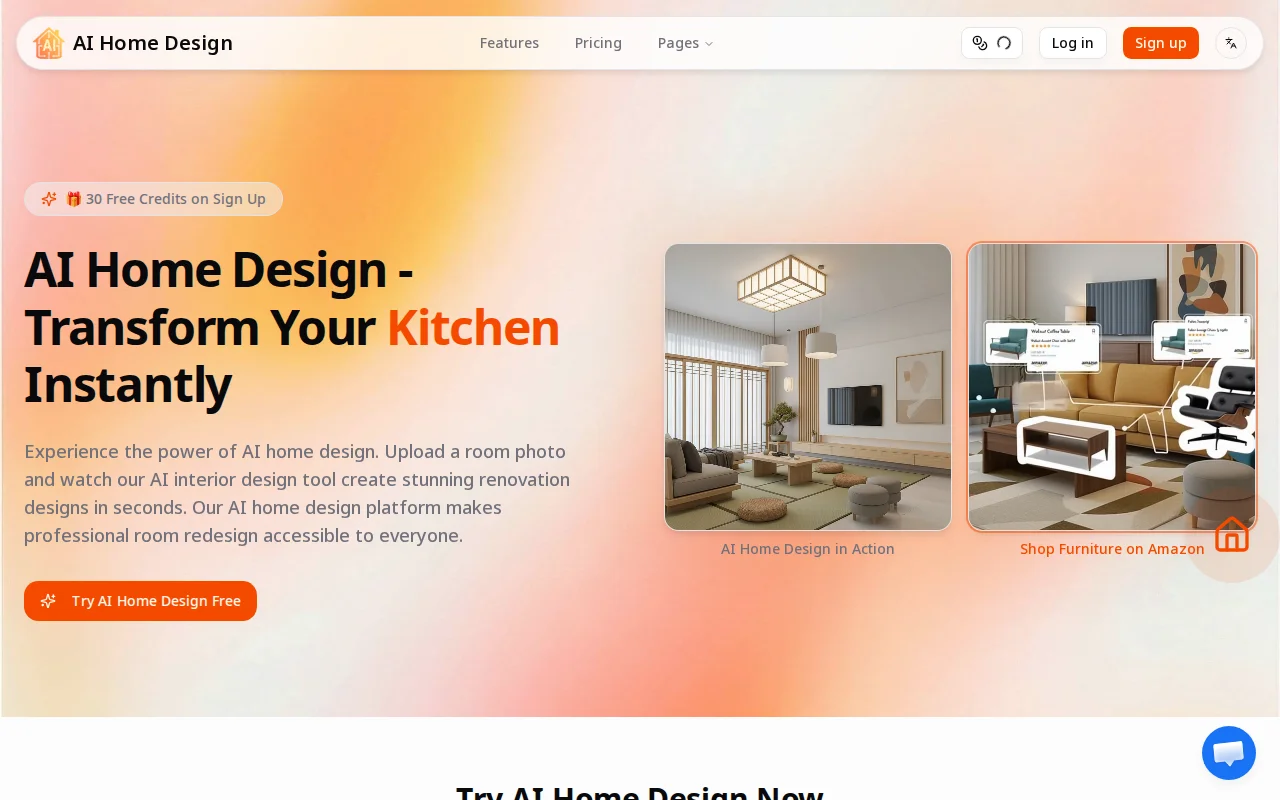 AI Home Design – Room redesign and video tour and 3D panorama