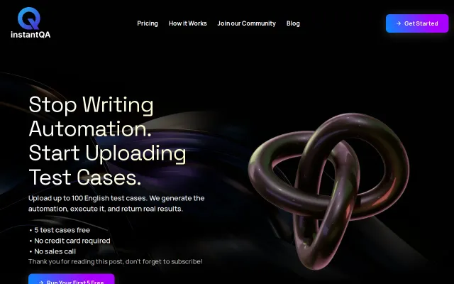 Upload test cases and get automated Playwright tests back