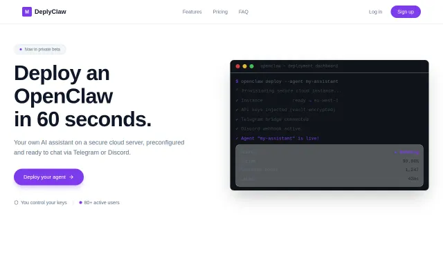 Deploy OpenClaw in Seconds