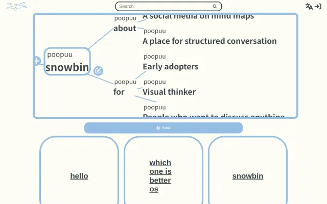 Snowbin – A Mindmap-Based Social Platform Built with Lisp