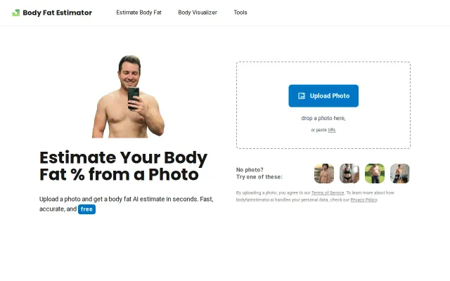 Estimate Body Fat % from a Photo