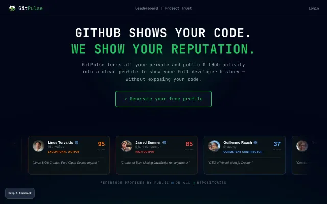 GitPulse – stop buying dead software (and a timeline for your dev life)