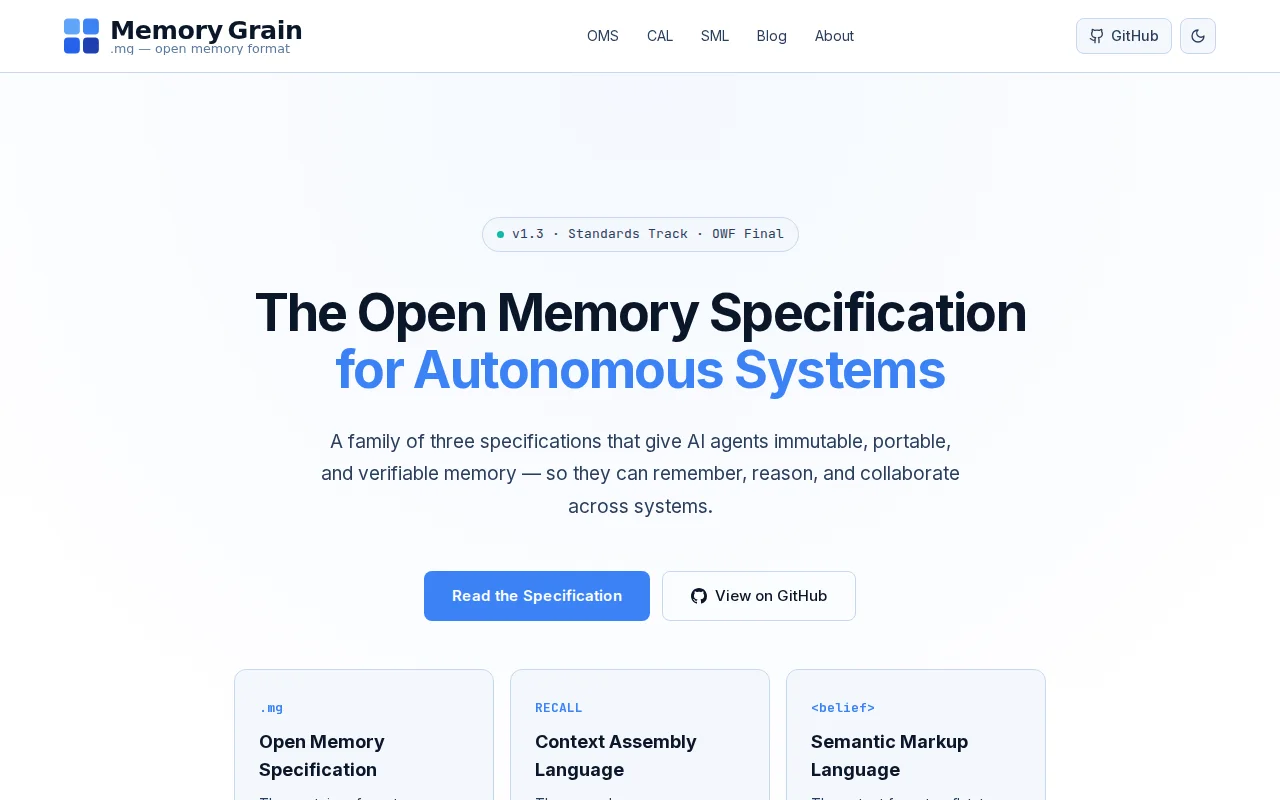 Open Memory Specification (OMS), Context Assembly Language (Cal)