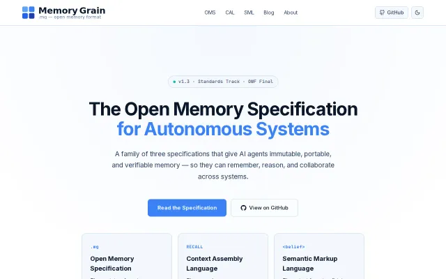 Open Memory Specification (OMS), Context Assembly Language (Cal)