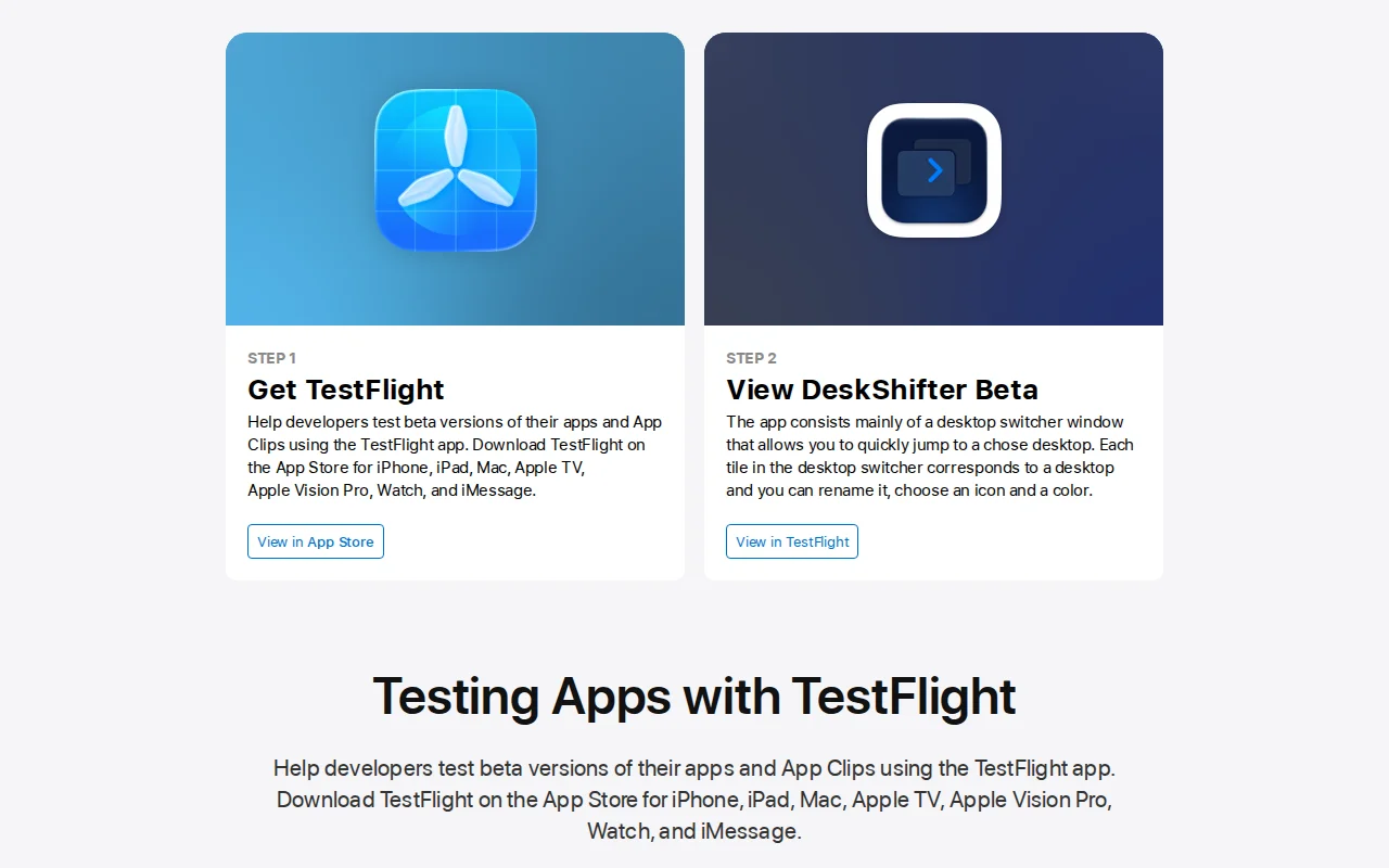 DeskShifter – Name, colour-code and switch macOS desktops