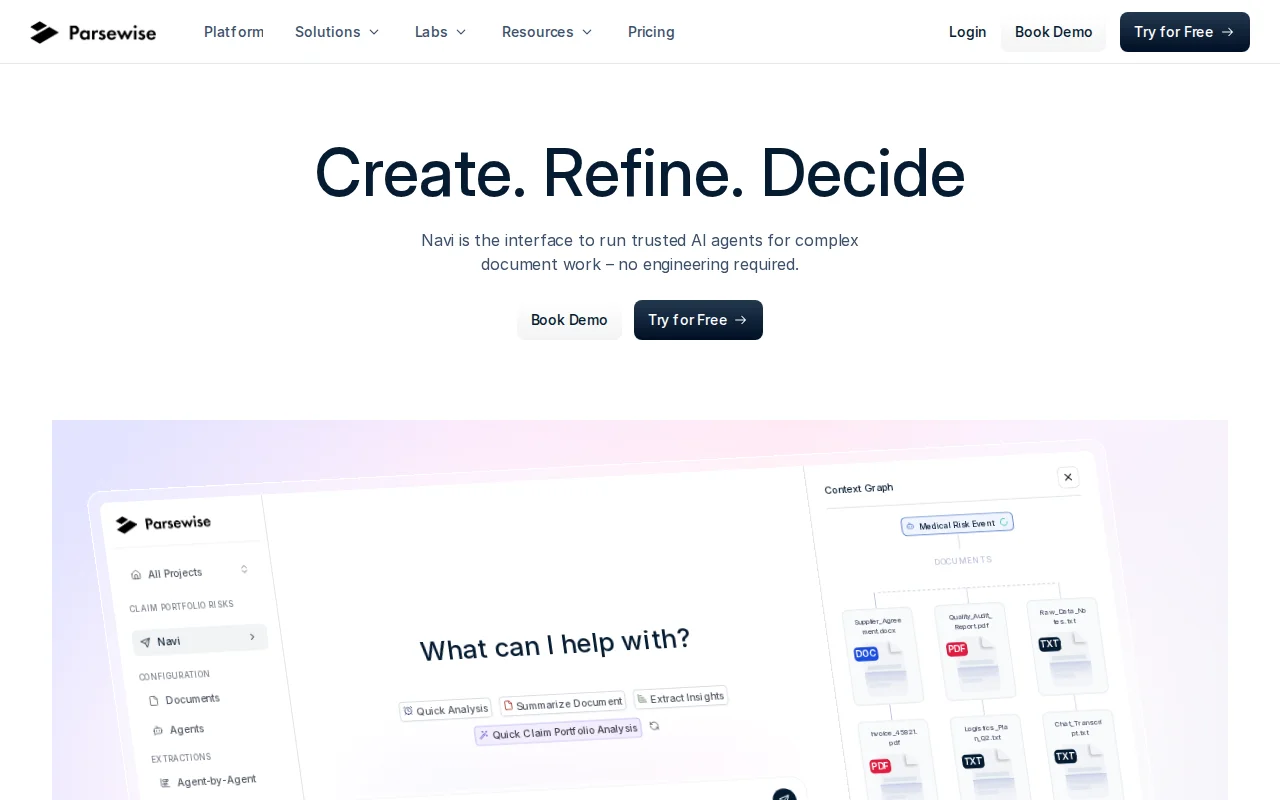 Parsewise – Cursor for Business Documents