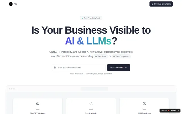 Tool to test brand presence across major LLMs