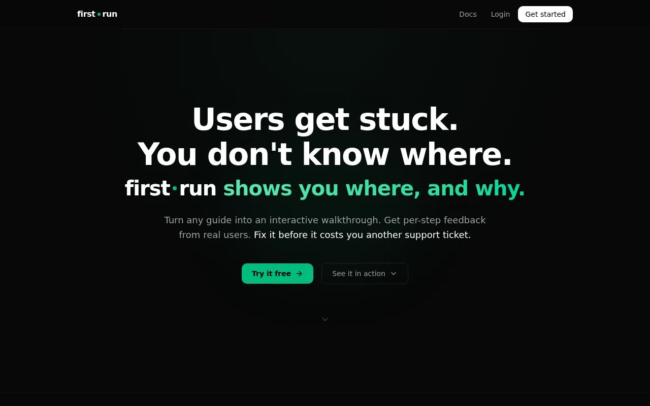 Turn guides into interactive walkthroughs with step analytics
