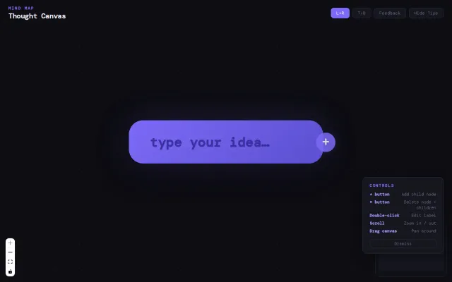 Thought Canvas – Develop Ideas with AI (Mind Mapping)