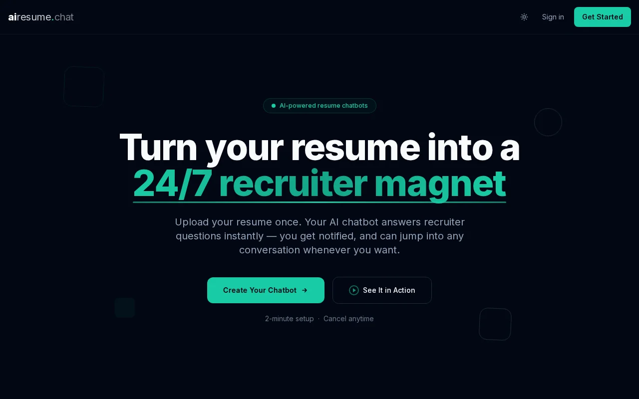 AI Resume Chatbot – recruiters can chat with your resume