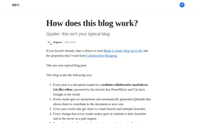 Collaborative Blogging