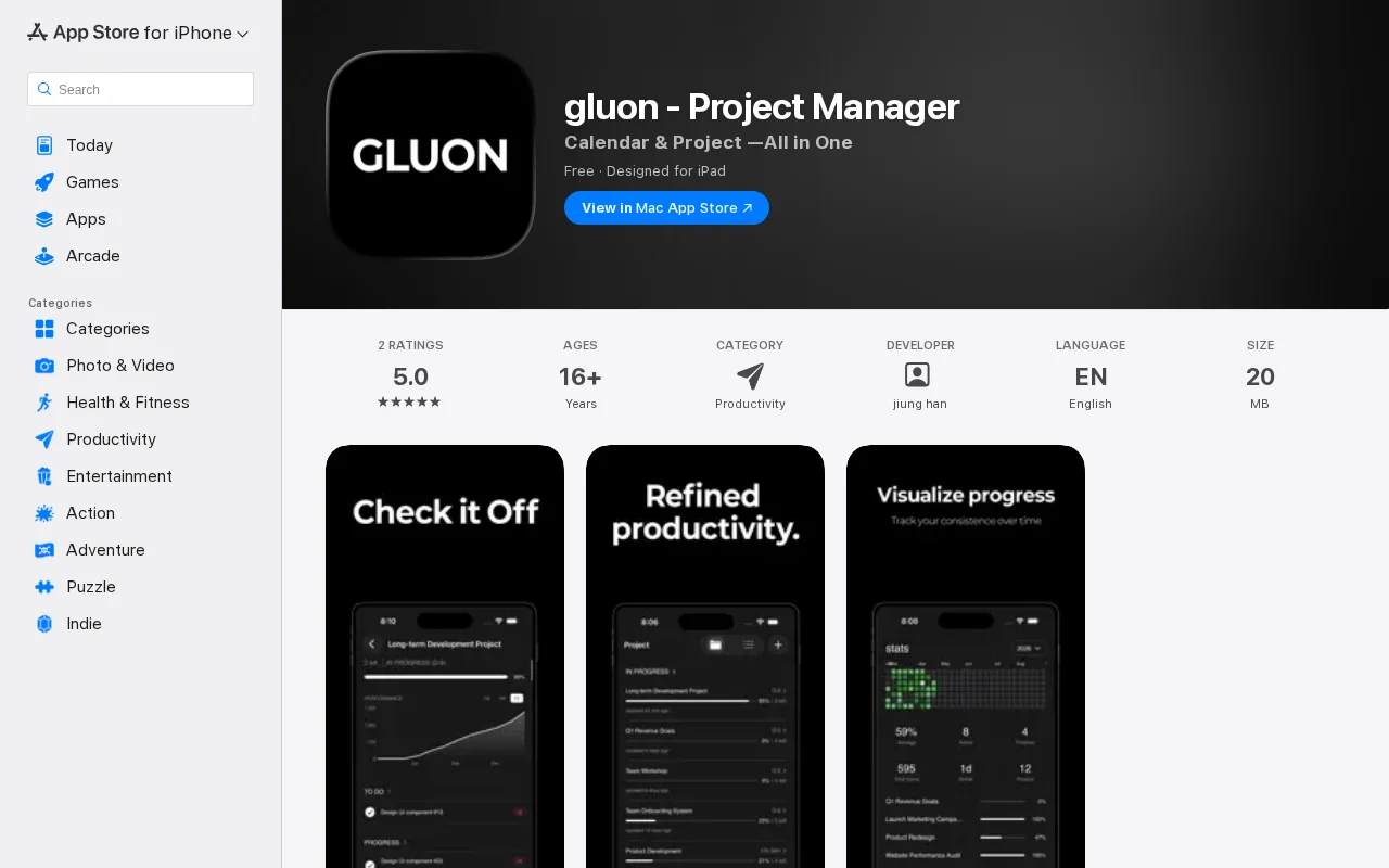 Gluon – Project management with impact-based task prioritization