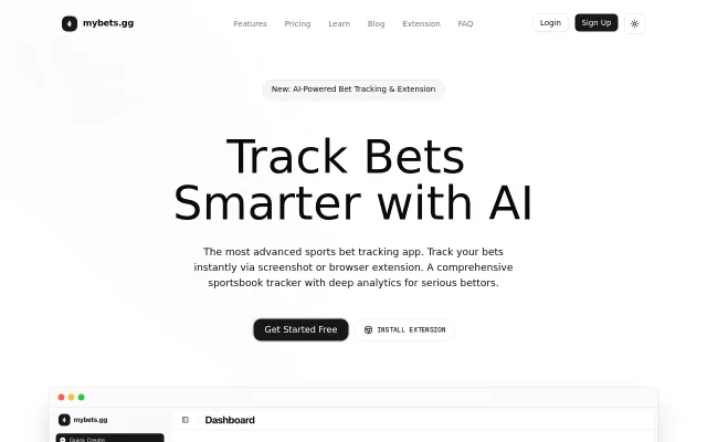 Mybets.gg – A bet tracker and analytics dashboard