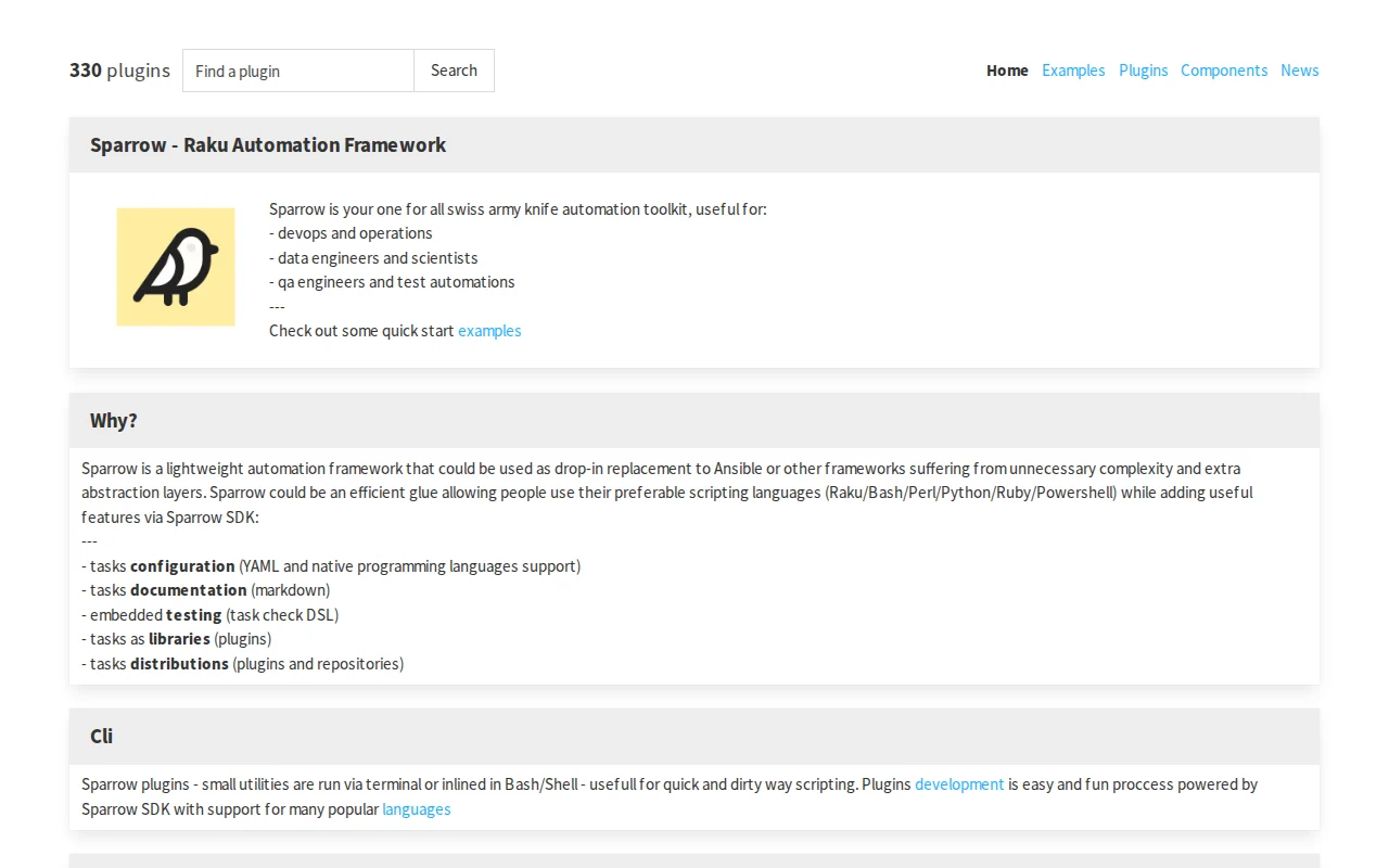 Sparrow – tasks orchestration for Linux and more