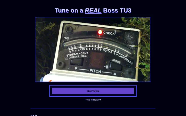 Remotely use my guitar tuner