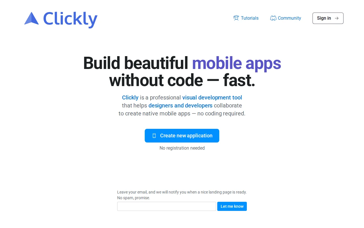 Clickly – visual dev tool for mobile apps with real-time preview