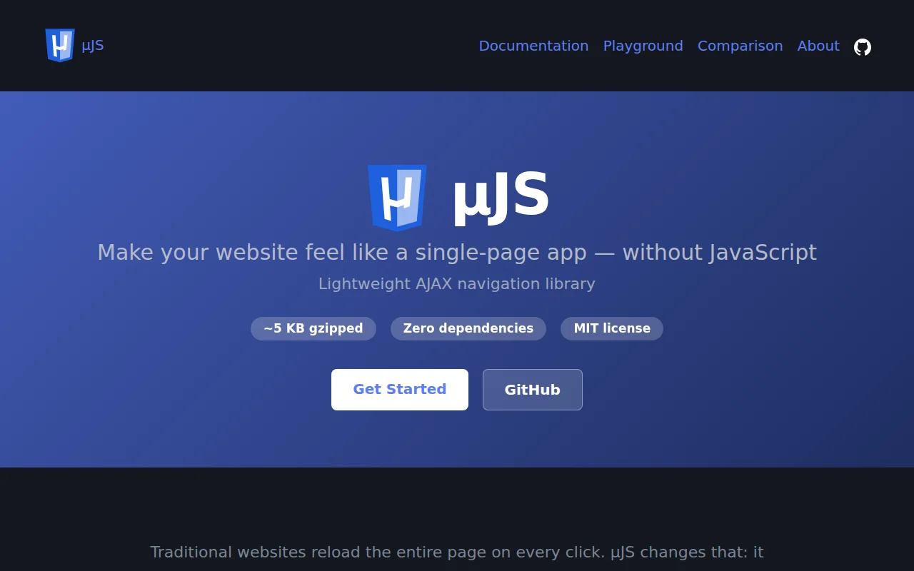 µJS, a 5KB alternative to Htmx and Turbo with zero dependencies