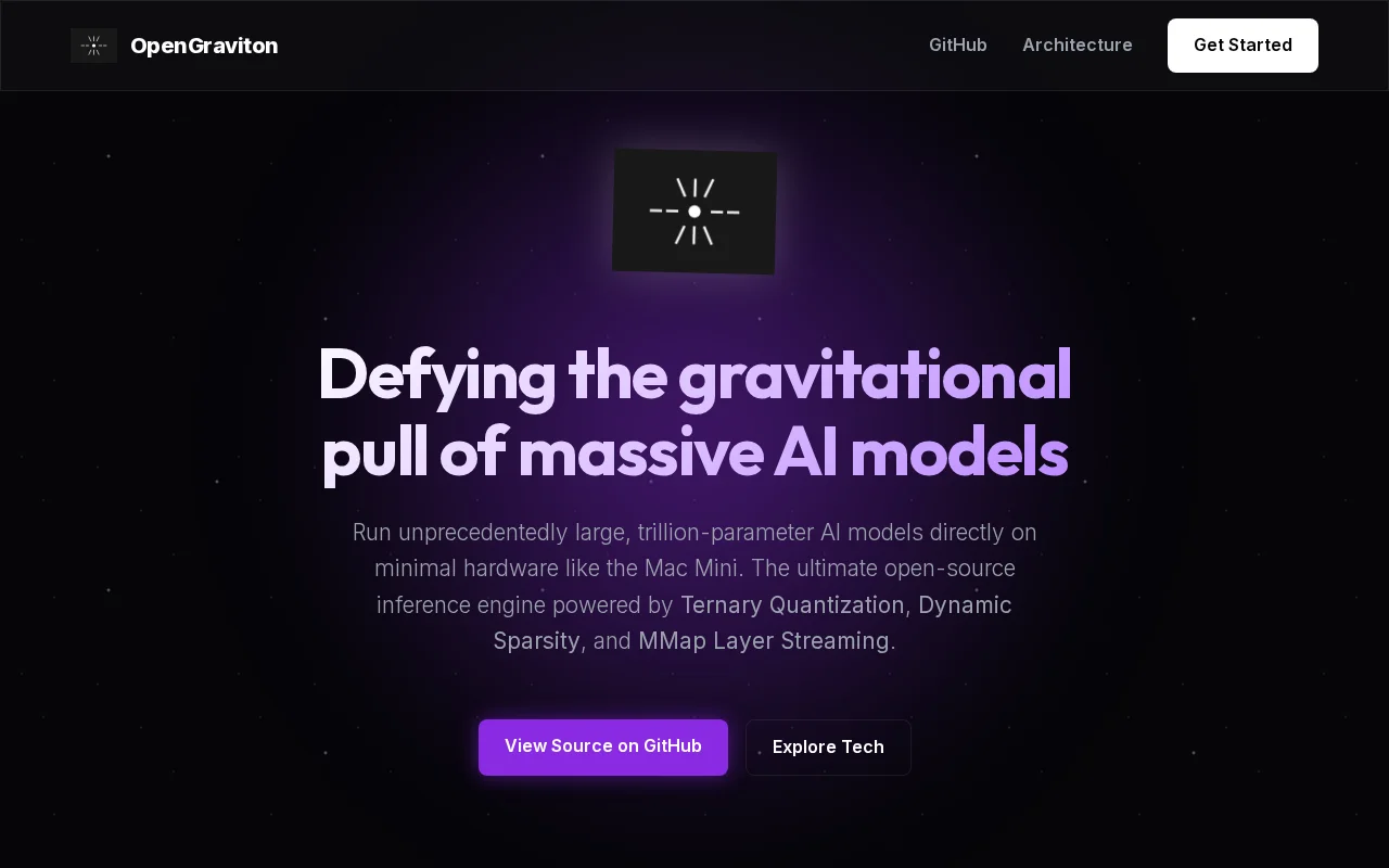 OpenGraviton – Run 500B+ parameter models on a consumer Mac Mini