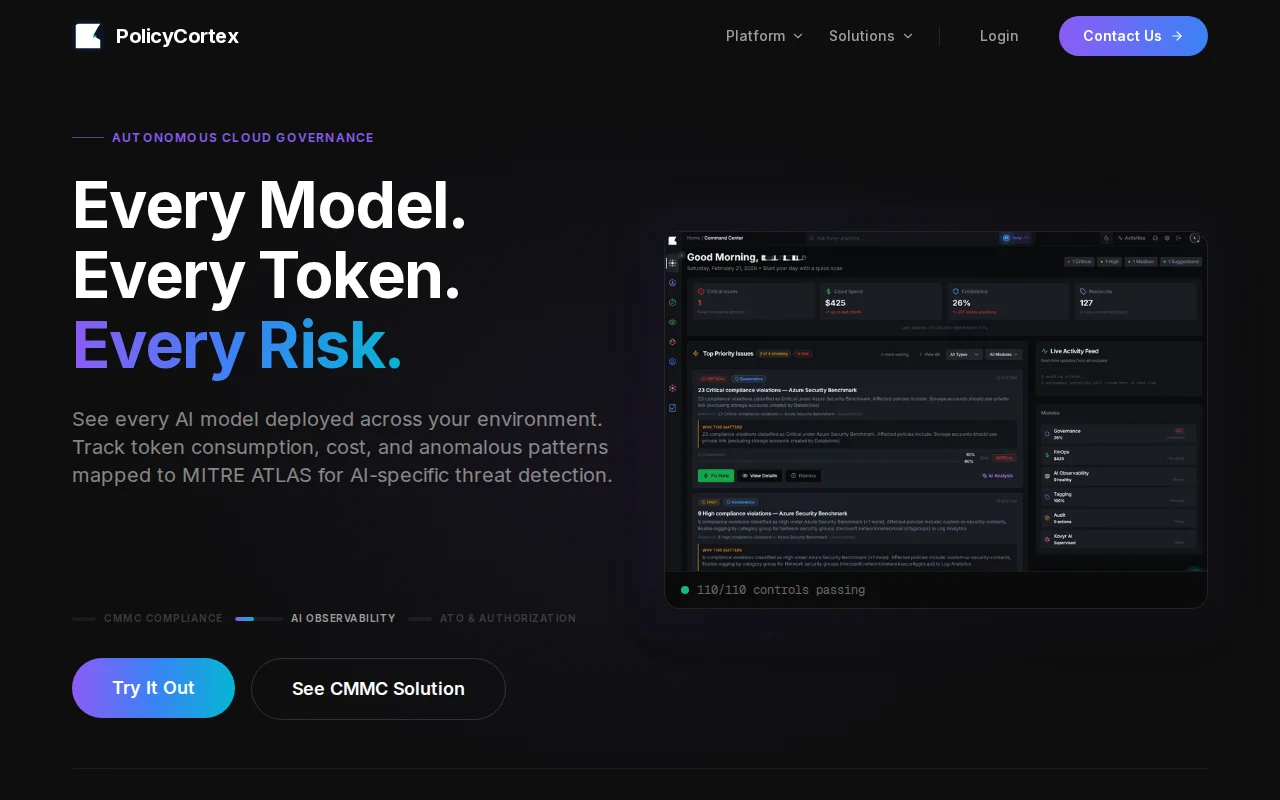 PolicyCortex – AI agent that autonomously remediates cloud misconfigs