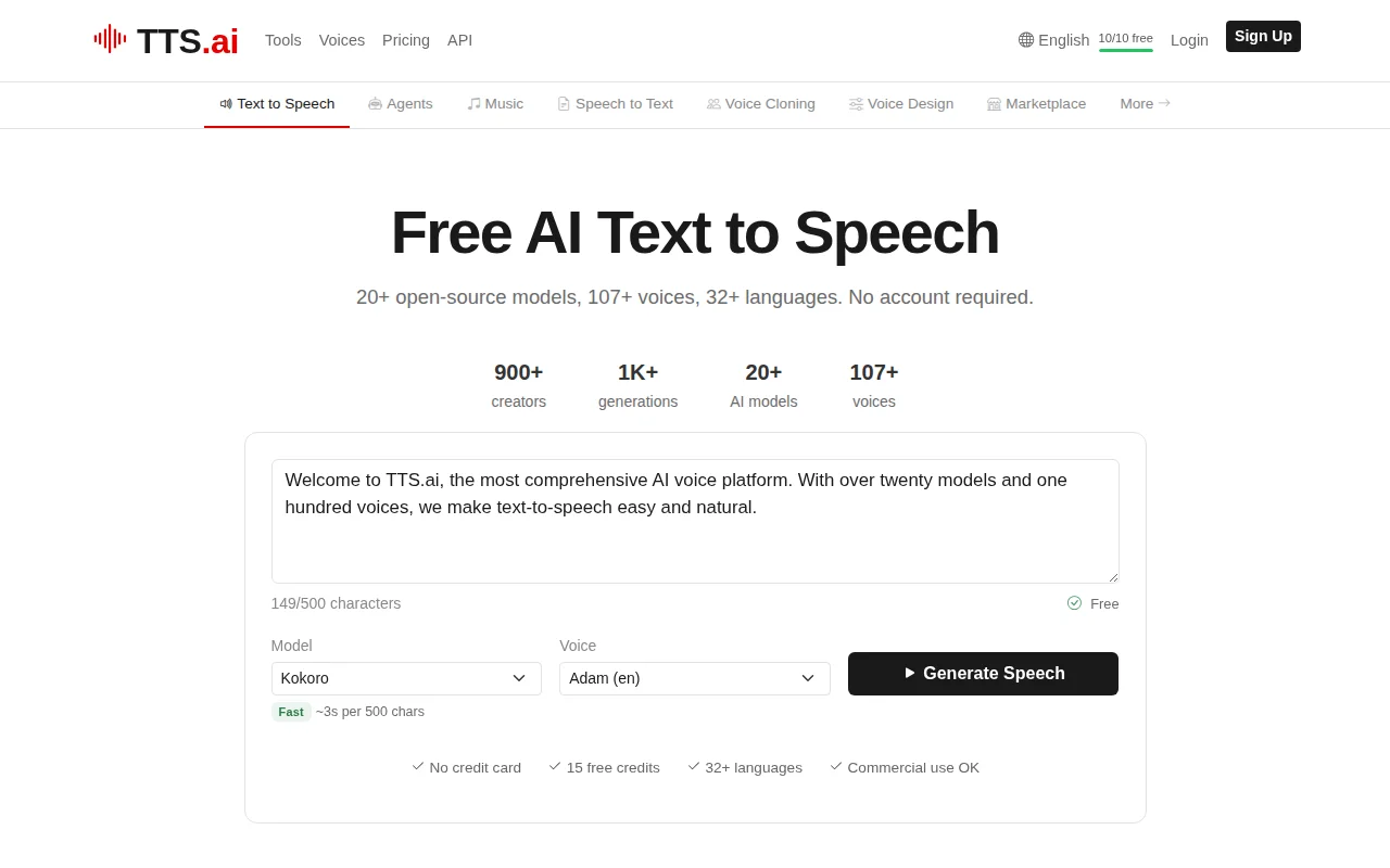 TTS.ai - Text to Speech