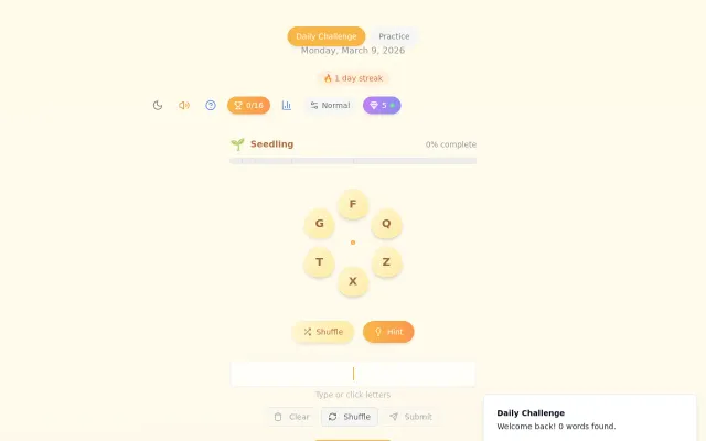 SpellJoyBee – Free Spelling Bee Game (React PWA, 370K Words)