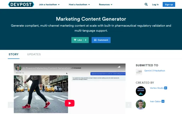 Marketing Content Generator AI-powered multi-channel content platform