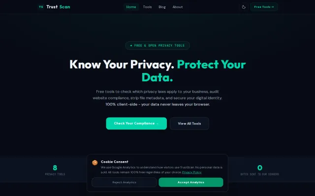 TrustScan – Simplify privacy policies and audit GDPR compliance