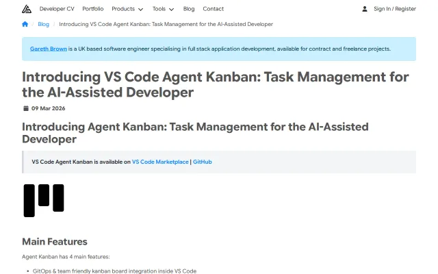 VS Code Agent Kanban: Task Management for the AI-Assisted Developer