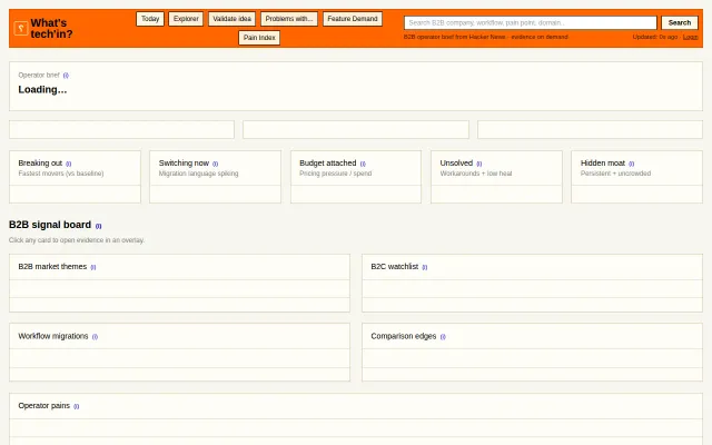 Free market intelligence tool, analyze HN, find users pain points