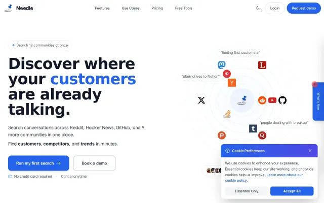 Needle – Search Reddit, Hacker News, GitHub and Forums in One Place