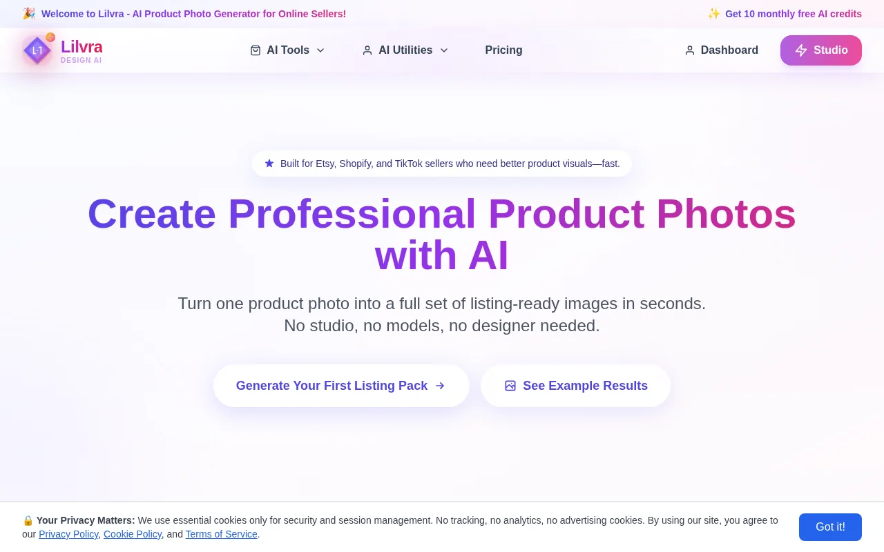 A Platform That Creates Professional Product Photos with AI