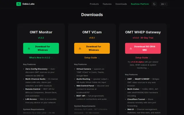 OMT WHEP Gateway – Stream live video to any browser via WebRTC
