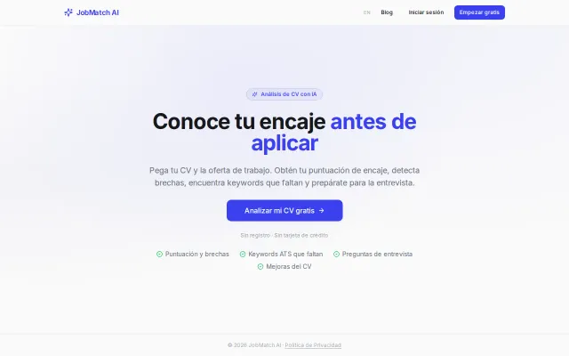 A tool that compares your CV with a job description