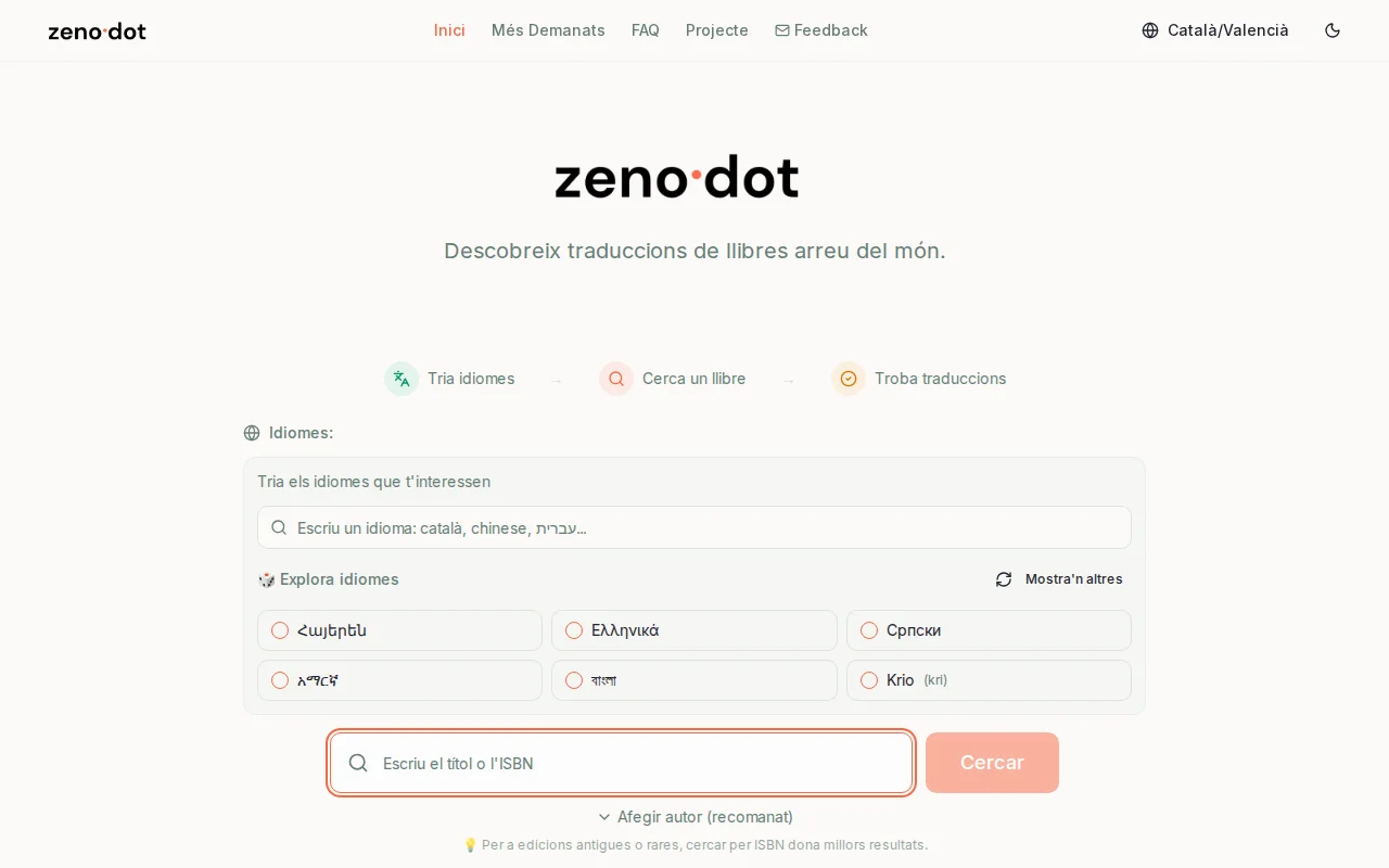 Zenòdot – Find if a book has been translated into your language