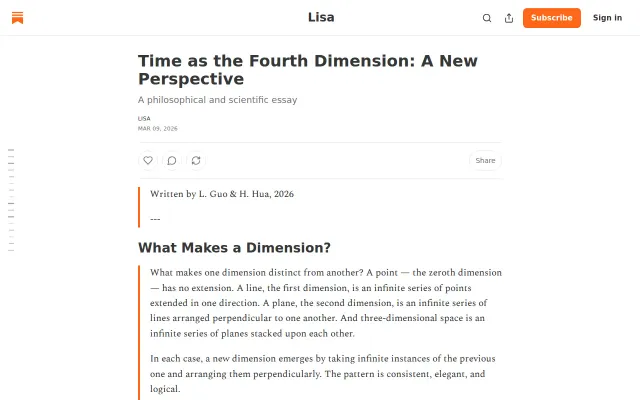 Time as the 4th Dimension – What if it emerges from rotational motion?