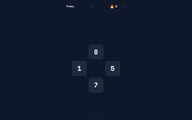 A daily arithmetic puzzle with a hidden Hard Mode