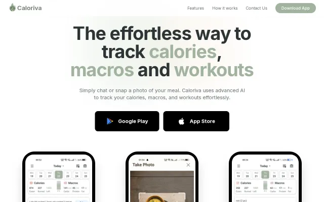 Caloriva – A calorie tracker that actually understands