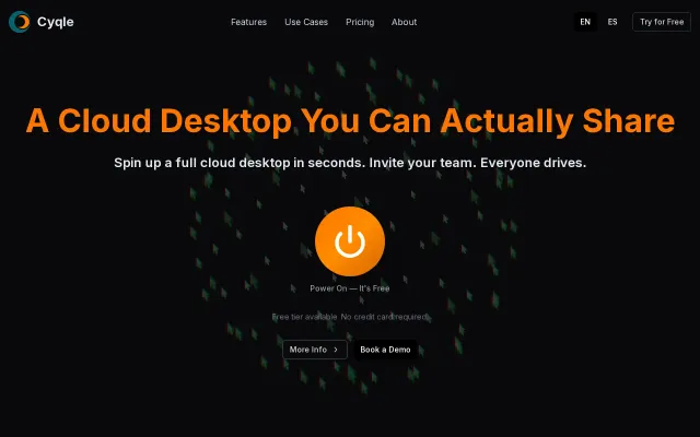 Cyqle – Multiplayer cloud desktops with AI agent sandboxing